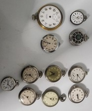11 Vintage Timer & Watch Lot 7 are WORKING - Waltham 8 Days, Record, Oris...