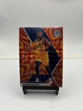 2019-20 Panini Mosaic Donovan Mitchell #13 Orange Prizm Basketball Card Jazz