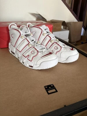 Preços baixos em Nike Air More Uptempo White Varsity Red 2018 | eBay