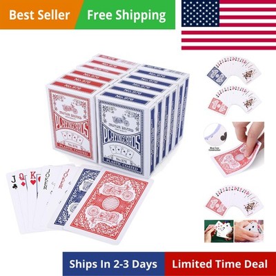Playing Cards, 12 Pack, Decks of Cards Bulk, Poker Size, Standard Index, for ...