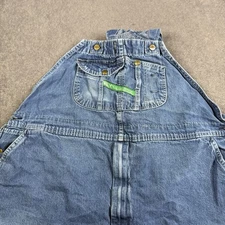 Key Imperial Mens 50X30 Dark Wash Carp Bib Overalls ZIP Fly