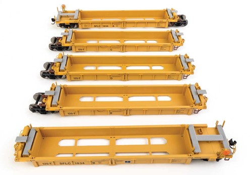 Walthers Escala HO ~ Nuevo ~ Thrall 5 Unidades Reconstruido 40' Pozo Coche ~ BNSF SFLC #1034 | Zustand: New