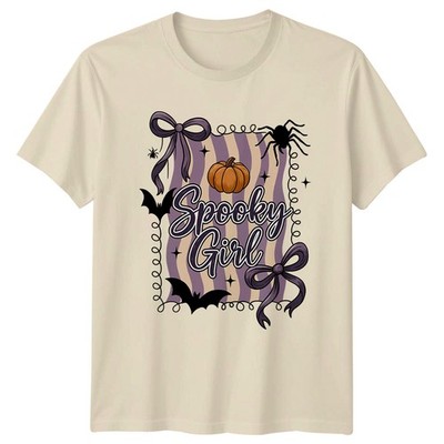 Spooky Girl Damen T-Shirt Halloween Ästhetisches Geschenk für Sie
