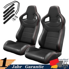 Sport-Schalensitze im Carbon-Look Paar mit verstellbarer Rückenlehne für VW