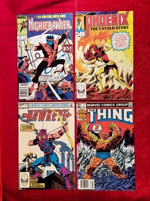 1980s Phoenix: The Untold Story The Thing Hawkeye Nightcrawler #1 Comic LOT