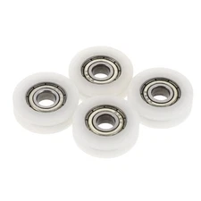 4 Pcs Greenhouse Door Wheel Screen Wheels Furniture Sliding Roller Doors Pulley