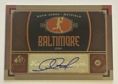 2012 Upper Deck SP Signature Edition Adam Jones Auto #4 BAL