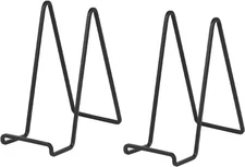 Large Plate Holder Display Stand - 12 inch Super Tall Big Stands Black 