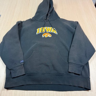 Vintage Jansport Hoodie Embroidered Sun Faded Iowa Hawkeyes y2k gradient XXL
