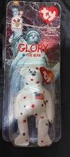 Ty Glory the Bear Beanie Baby with American Flag Stars