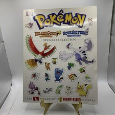 Pokemon 2010 HeartGold  SoulSilver Sticker Collection Book Rare See All Pics