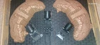 Marx Blue and Gray Playset Earthen Redoubt and Mortors with Accessories