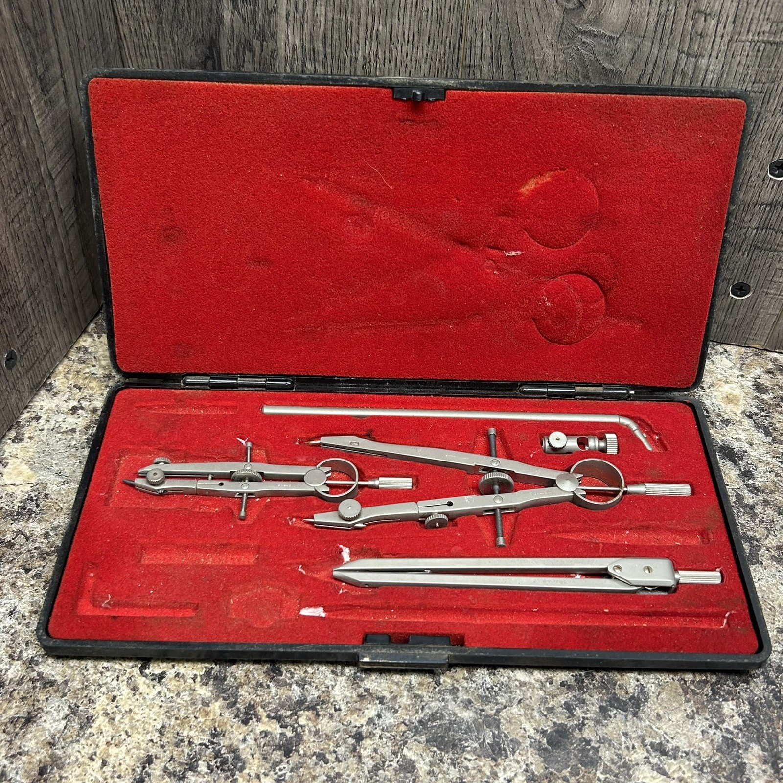 VINTAGE Dietzgen Stellar Star 1288-PJL Drafting Japan w/CASE Incomplete