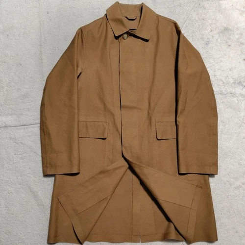 Mackintosh Philosophy Camel Cotton Trench Coat L Men's Vintage Excellent Condit - product listing photo