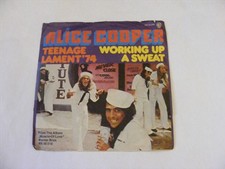 Alice Cooper. Teenage Lament '74 / Working Up A Sweat Germany. Translucent. 1973