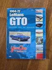 1964-72 LEMANS GTO Restoration Parts & Accessories Retail Catalog Year One
