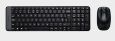 Logitech MK220 Space-Saving Wireless Keyboard Mouse Combo 10m Range Spanish