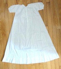 c1900 antique BABY CHRISTENING BAPTISM DRESS LINEN EMBROIDERED w LACE