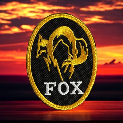Fox Hound Metal Gear Patch Multi sizes 1.86 X 2.50 - 3.50 X 2.59''