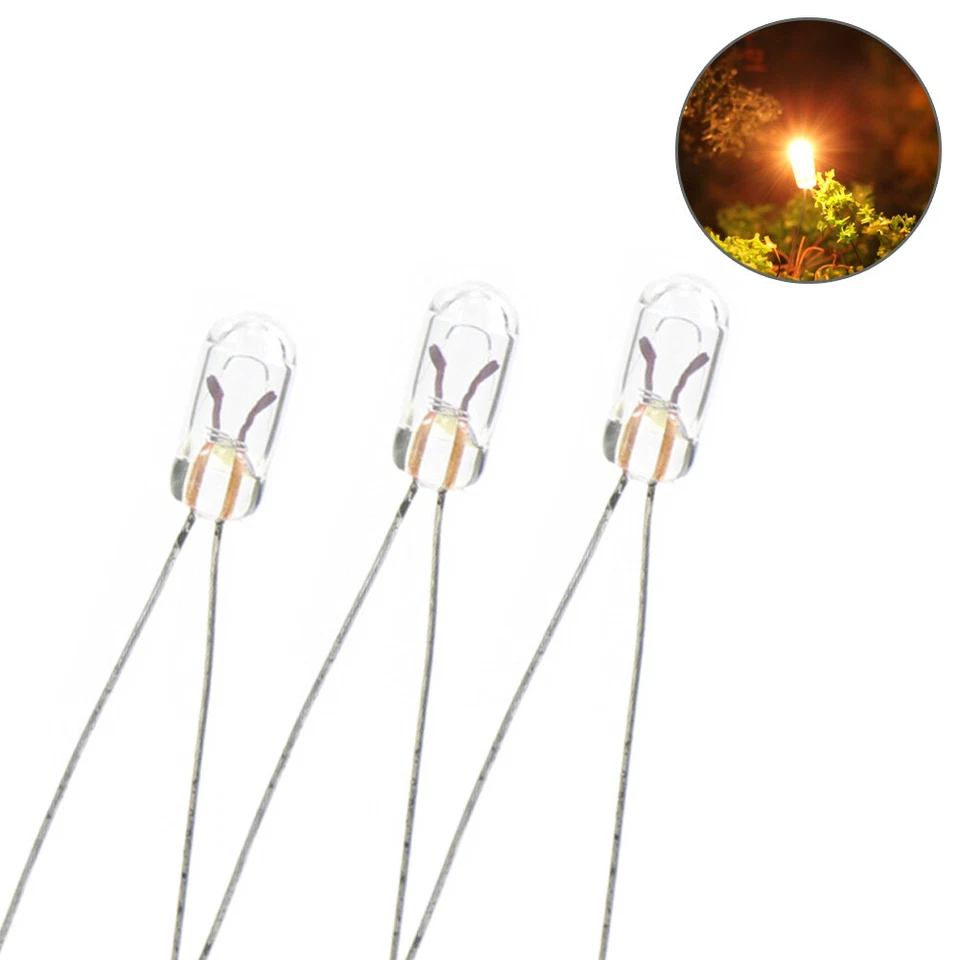 MP00W 200pcs Grain of Wheat 3mm Clear 6V Mini Bulbs - Image 4 of 4