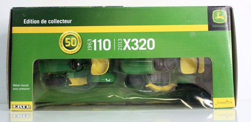 1/16 John Deere 1963 110 & 2013 X320 Lawn & Garden Tractor Set 50TH Anniversary - Picture 2 of 11