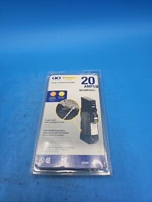 Square D QO120PCAFI 1 Pole 20 Amp Arc Fault Circuit Breaker. QO120PCAFIC