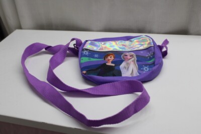 Click to expand Frozen 2 Holographic Shoulder Crossbody Bag Elsa Ana Ice 8x6x1.5