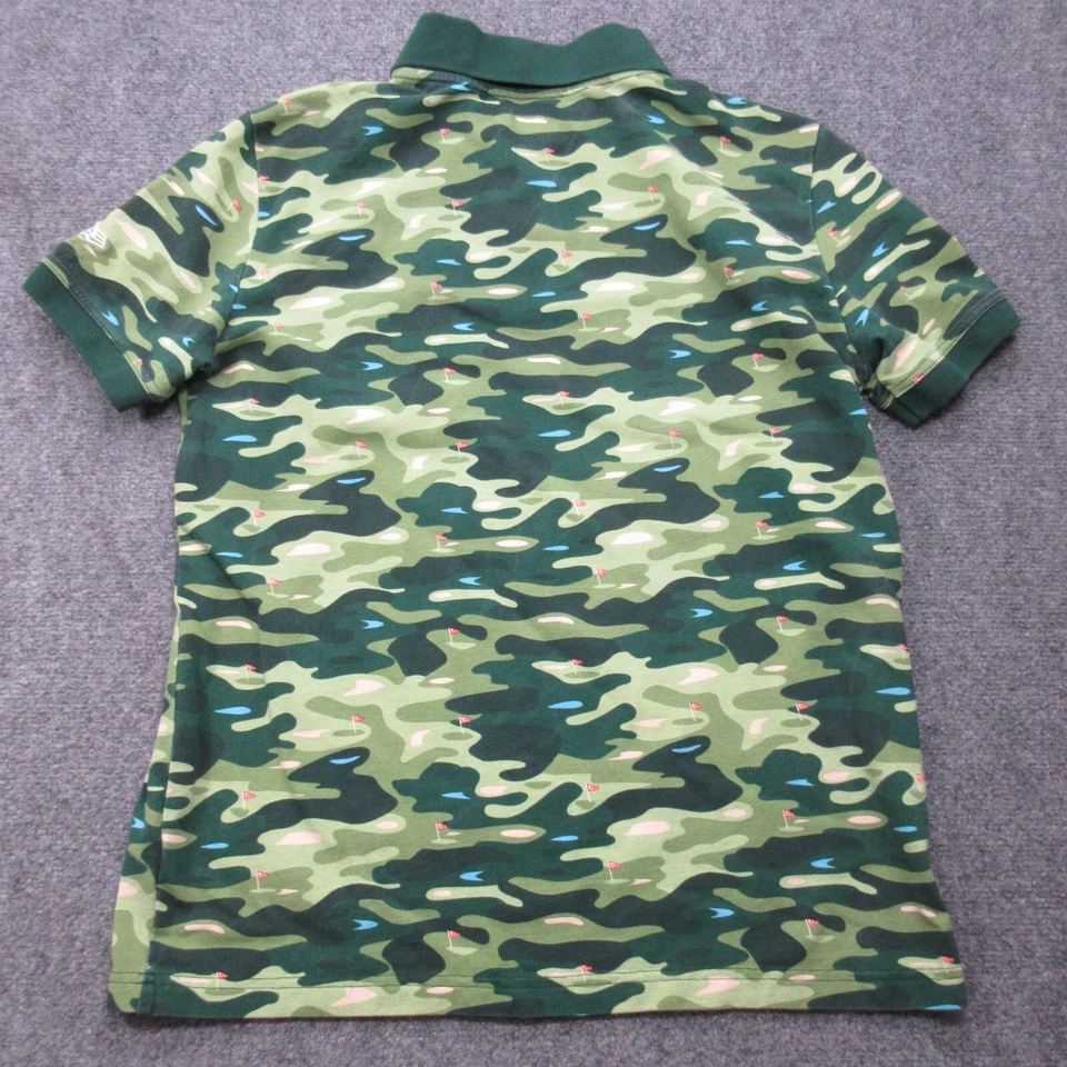 San Francisco Giant Shirt Men Large Green Camouflage Camo Pullover Polo Golf AOP - Image 4 of 4
