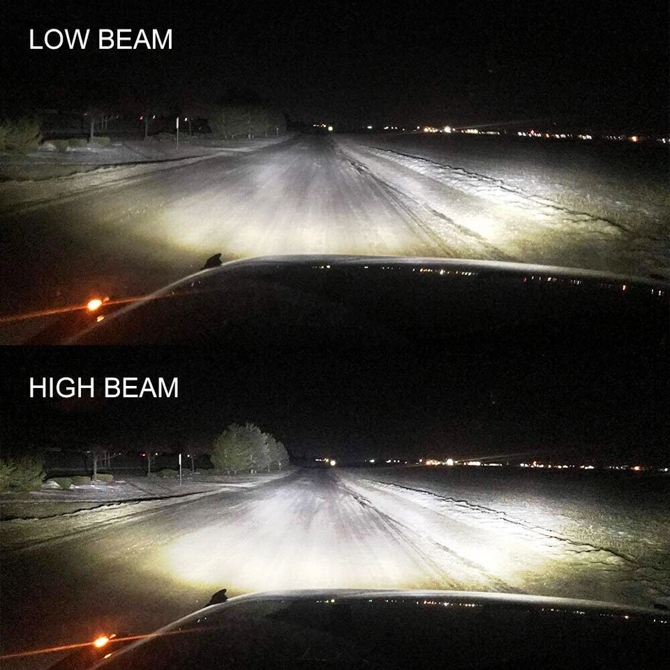 2PCS 7x6'' LED Headlights High-Low Beam DOT DRL For Mitsubishi Mighty Max Pickup Foto 4 de 4