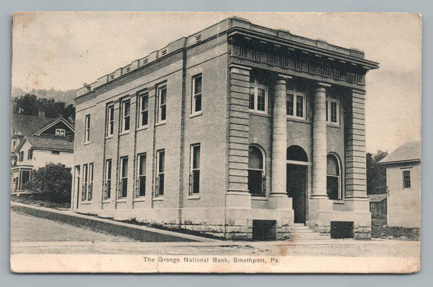 Grange National Bank SMETHPORT PennsylvaniaMcKean County PA Antique
