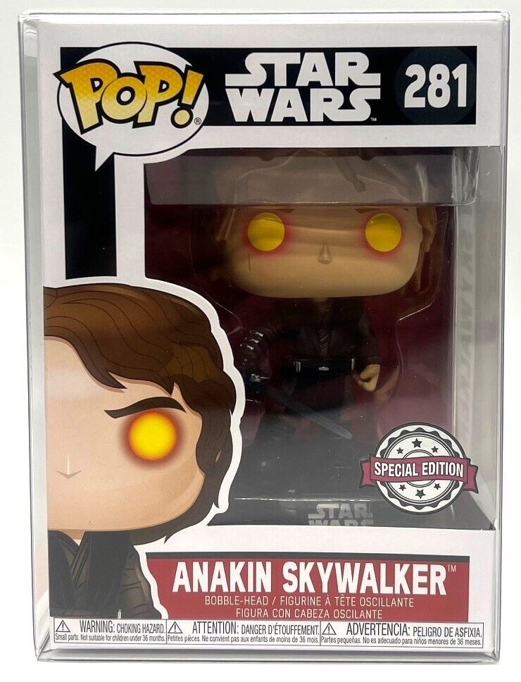 Funko Pop Star Wars Anakin Skywalker #281 Edición Especial con Protectores POP