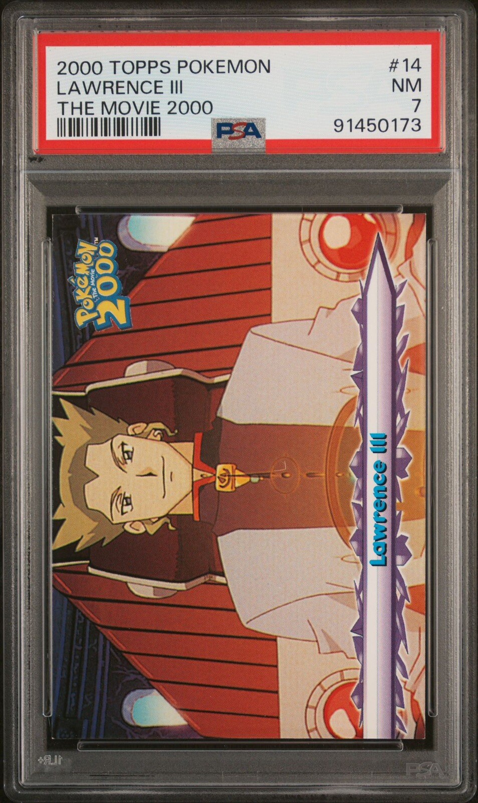 Topps Pokemon The Movie 2000 Lawrence lll #14 PSA 7