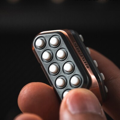 Fidget Slider LAUTIE EDC Beetle Crash Metal Push P o p Bubble