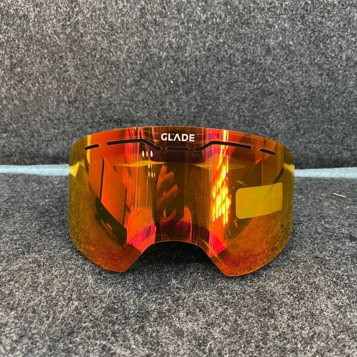 GLADE Challenger Orange Revo Mirror Red White Strap Ski Goggles* eBay