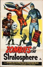 Zombies of the Stratosphere   1952   One Sheet  folded   NEAR MINT   27 x 41 See