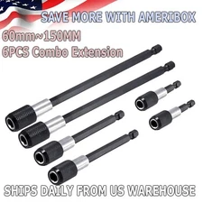 6pcs 1/4 Hex Shank Holder Drill Bit Screwdriver EXTENSION Quick Release Magnetic