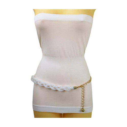 Johanna Ortiz Navy White stretchy braided belt Small | eBay display picture 1
