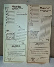 Vintage Mason Shoe Mens/Womens MEASURING DEVICE Original shipping box