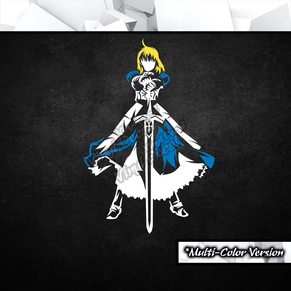 Saber Fate Stay Night Vinyl Decal Sticker Anime Car Laptop Pc Tower Decor Ebay