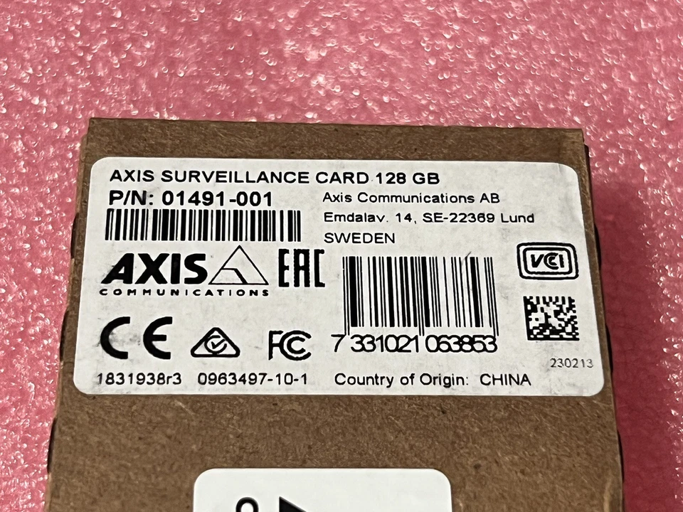 AXIS COMMUNICATIONS 01491-001 Surveillance Card 128GB - Image 2 of 4
