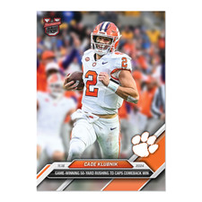 Cade Klubnik Clemson Comeback win - 2024 Bowman U NOW Football Card 42 