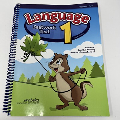 Abeka Language 1 Seatwork Text Teacher Key Fourth Edition - 1st Grade