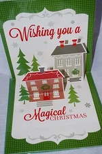 PaperCraft 3D CHRISTMAS GREETING POP UP CARD HOLIDAY CARD SEASON'S GREETINGS