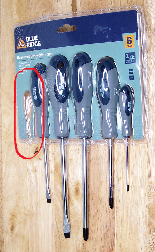 Blue Ridge 6pc Household Screwdriver 