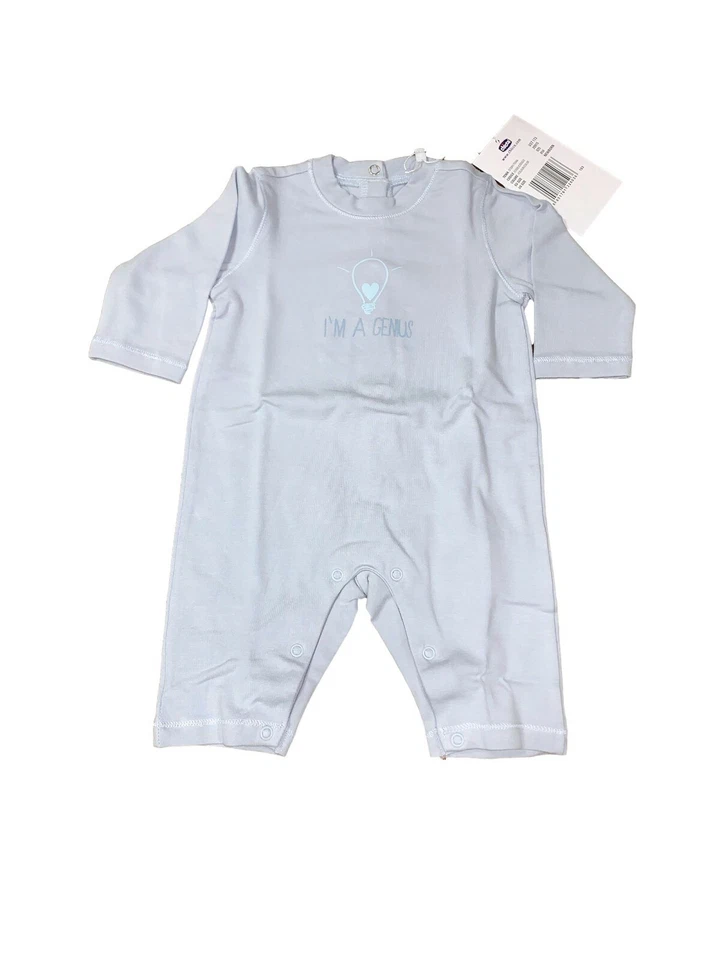 Комбинезон для мальчиков 'I'm A Genius' - синий Chicco 3-6 М - Изображение 2 из 2