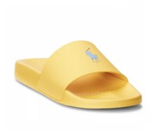 Image of Polo Ralph Lauren Mens Signature Yellow Big Pony Slides Size 10 UK / 11 USA