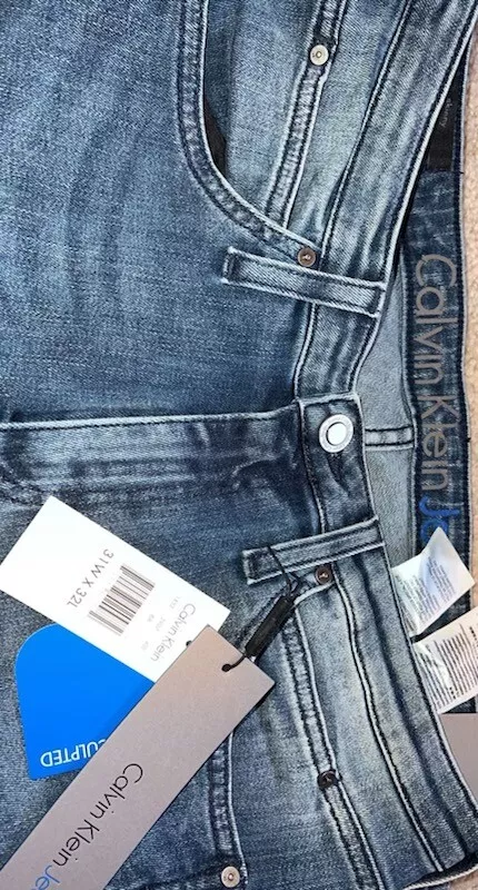 Calvin Klein Sculpted Skinny Jeans W31 L32 Stretch Denim