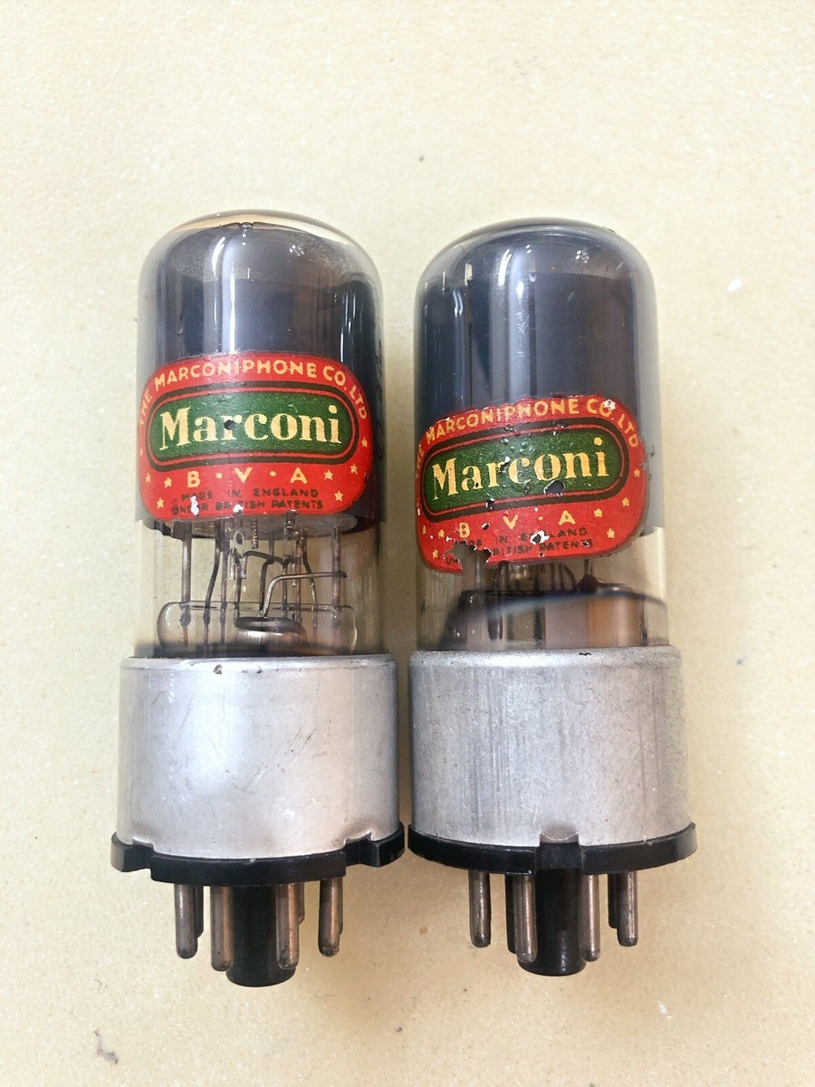 Marconi Osram GEC 12SN B36 Metal Base Cup Getter Good Tested
