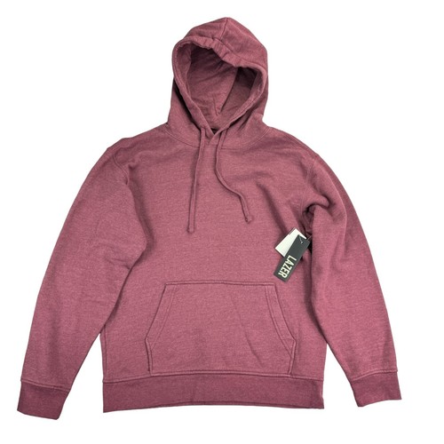 Lazer Herren Popover Burnout Fleece Pullover Hoodie kastanienbraun M