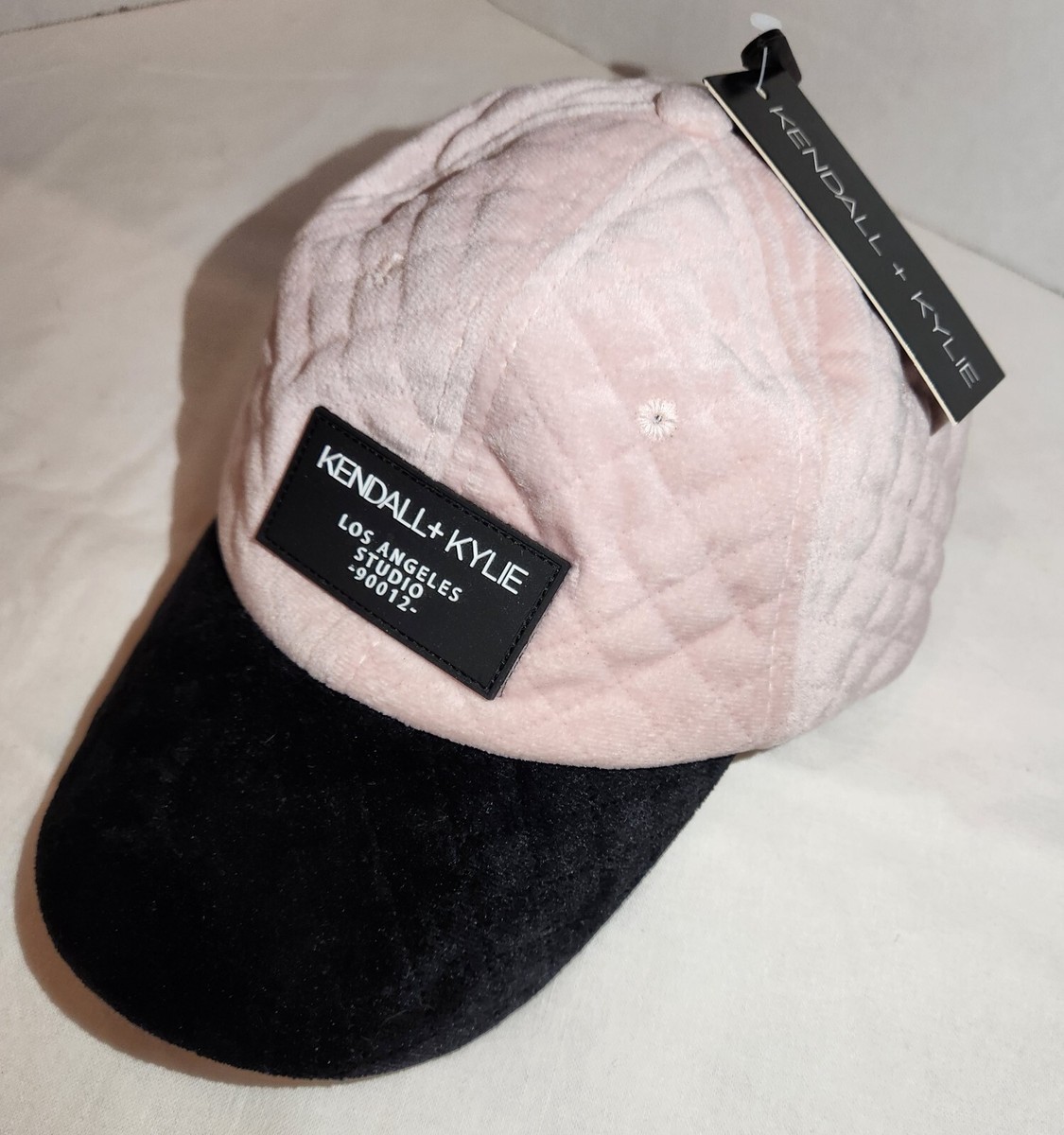 KYLIE TRUCK Los Angeles Pink Baseball Cap Kendall & Kylie Pink & Black Soft Quilted Hat Los Angeles  main image 3